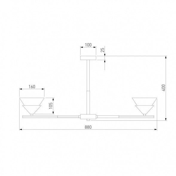 Потолочная люстра Eurosvet Rylee 70138/8 хром