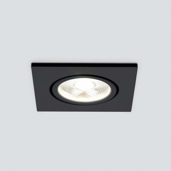 Встраиваемый светодиодный светильник Elektrostandard 15273/LED черный a056033