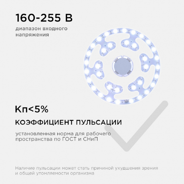 Светодиодный модуль Apeyron со встроенным драйвером 02-71