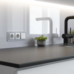 Выключатель Werkel одноклавишный белый акрил W1112141 4690389197260