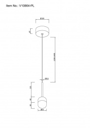 Подвесной светодиодный светильник Moderli Drop V10864-PL