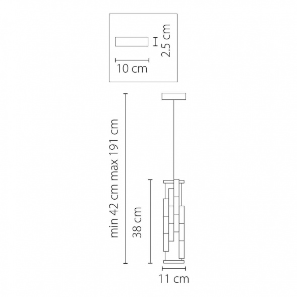 Подвесной светильник Osgona Limpio 722030