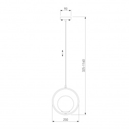 Подвесной светильник Eurosvet Ringo 50089/1 хром