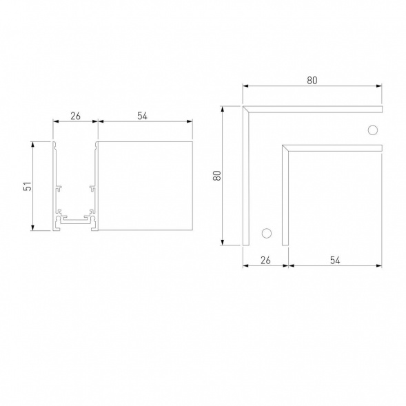 Коннектор угловой для накладного шинопровода Elektrostandard Slim Magnetic 85090/11 a062195