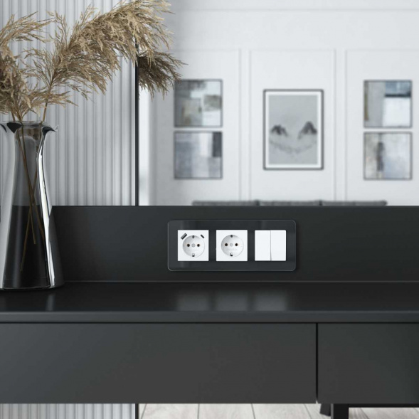 Рамка Werkel Elite на 3 поста черный W0032448 4690389196225