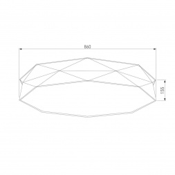 Потолочный светильник TK Lighting 4227 Kantoor Black