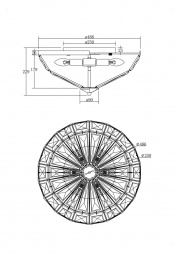 Потолочный светильник Maytoni Facet MOD094CL-06CH