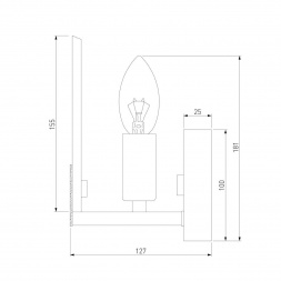 Бра Eurosvet Marble 60158/1 латунь