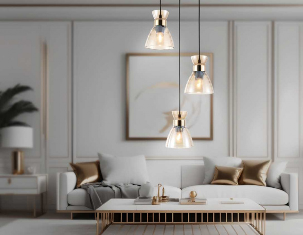 Светильник подвесной со стеклянными плафонами Ambrella light Traditional TR3405