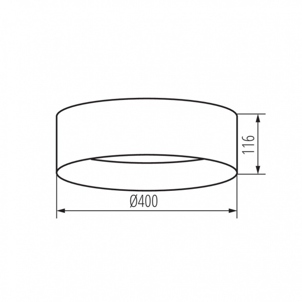 Потолочный светодиодный светильник Kanlux RIFA LED 17,5W WW B/G 36465