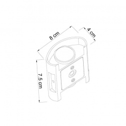 Уличный настенный светодиодный светильник Arte Lamp Bosto A3122AL-2WH