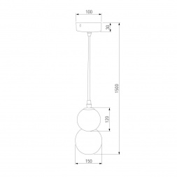 Подвесной светильник Eurosvet Polar 50251/1 LED белый