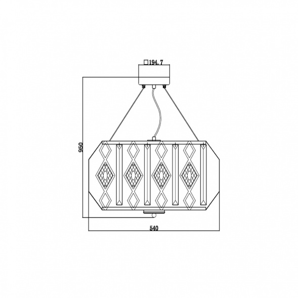 Подвесной светильник Vele Luce Buzzati VL2181P06