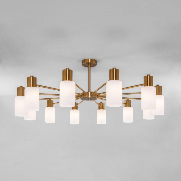Потолочная люстра Eurosvet Vegga 70160/12 латунь Smart