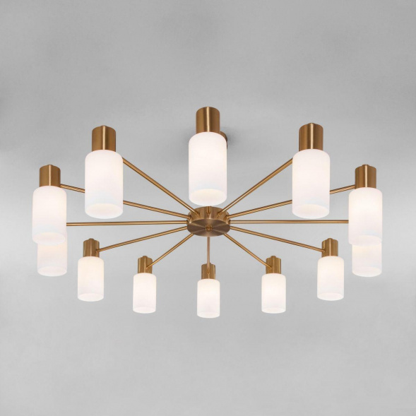 Потолочная люстра Eurosvet Vegga 70160/12 латунь Smart