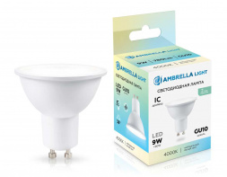 Светодиодная лампа Lens 38° MR16 9W 4000K Ambrella light Bulding 190904