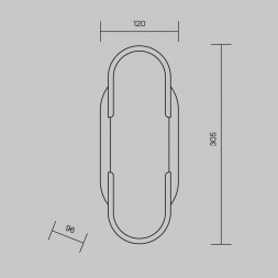 Настенный светильник Maytoni Marmo MOD099WL-01G3