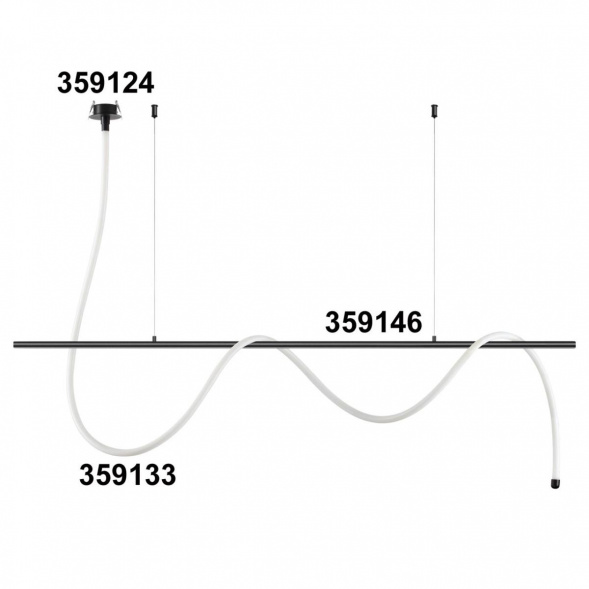 Светодиодный гибкий неон Novotech Konst Ramo 38W/m дневной белый 3 м 359133