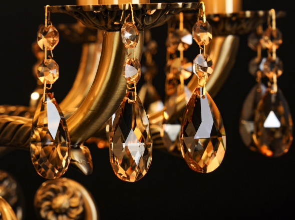 Подвесная люстра Abrasax Sylvia L.8110-8BR Cristal-Shade