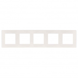 Рамка 5-постовая ЭРА 12 сатин белый 12-5105-01 Б0052539