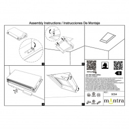 Встраивамое светодиодное окно Mantra BLUE SKY 9094