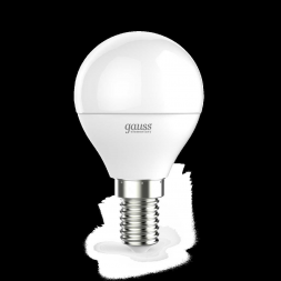 Лампа светодиодная Gauss E14 6W 3000K матовая 53116