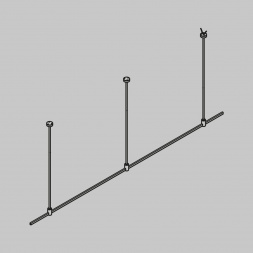 Основание Long для трековых светильников Maytoni Technical Flarity TFC-Flar-L01-B