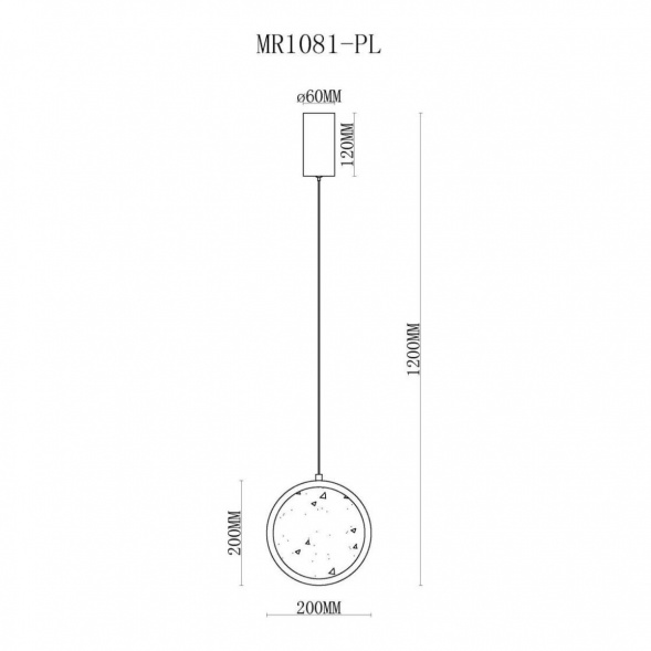 Подвесной светодиодный светильник MyFar Lora MR1081-PL