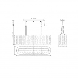 Подвесной светильник Lucia Tucci Virginia 1371.9 Chrome