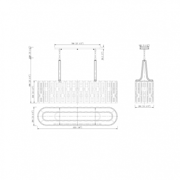 Подвесной светильник Lucia Tucci Virginia 1371.9 Chrome