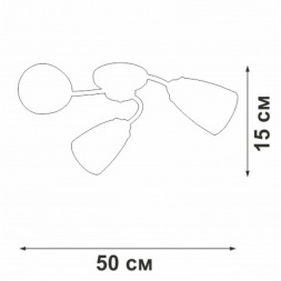 Потолочная люстра Vitaluce V3751-0/3PL