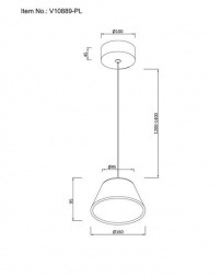 Подвесной светодиодный светильник Moderli Atla V10889-PL