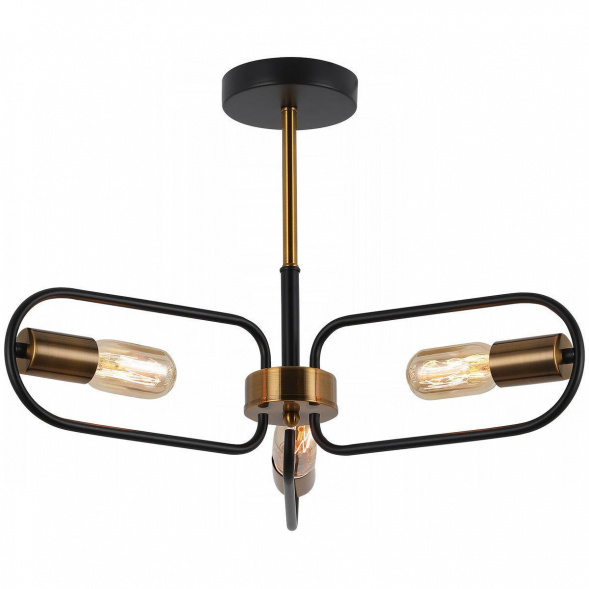 Потолочная люстра Illumico IL8253-3COU-79 BK GD