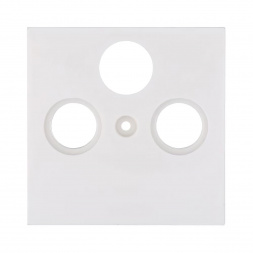 Накладка LK Studio розетки TV+FM+SAT, 2(3) отверстия (белый) LK80 845204-1