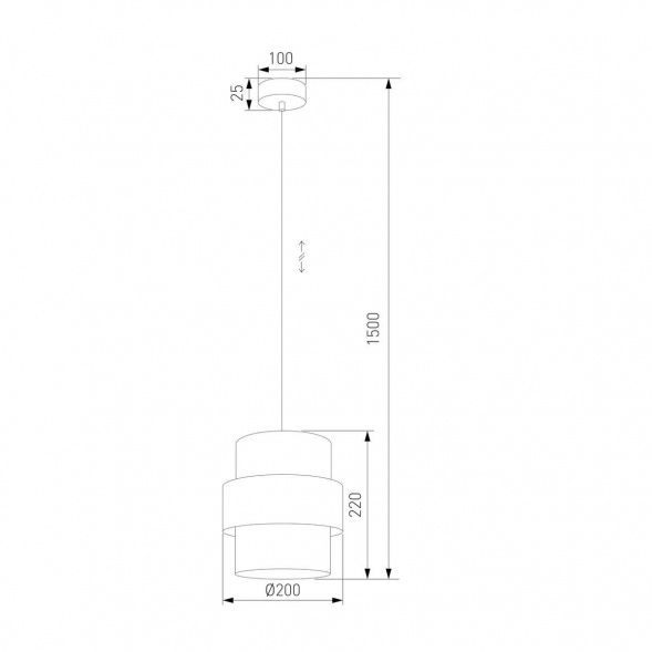 Подвесной светильник TK Lighting 5401 Calisto