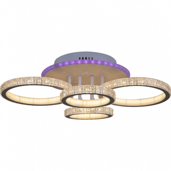 Потолочная светодиодная люстра Reluce 05867-0.3-04B WH (RGB)