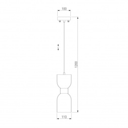 Подвесной светильник Eurosvet Tandem 50118/1 латунь