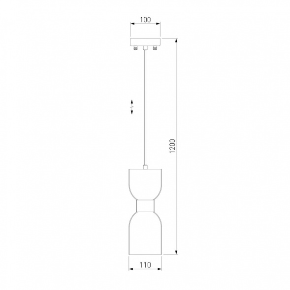 Подвесной светильник Eurosvet Tandem 50118/1 латунь