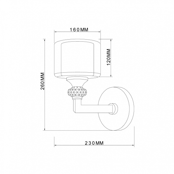 Бра Vele Luce Lotus VL1054W01