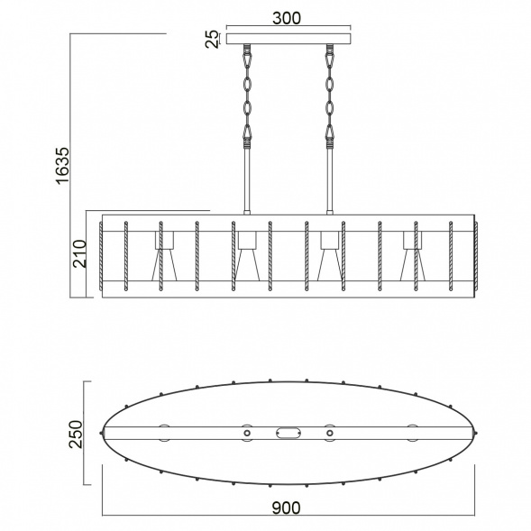 Подвесной светильник Vele Luce Wong VL6426P24