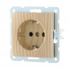 Розетка LK Studio с з/к, со шторками (сосна) LK60 863225-1