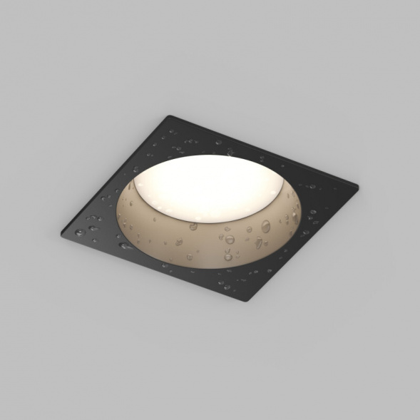 Встраиваемый влагозащищенный светильник Denkirs DEEP DK3104-BK