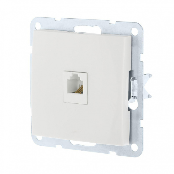 Розетка телефонная RJ-12 LK Studio LK60 белый 865504-1