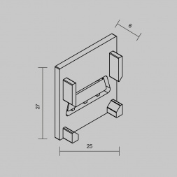 Комплектующие для уличной трековой системы Maytoni Outdoor O-TR002-EC