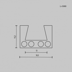 Шинопровод Maytoni Technical Busbar trunkings Elasity TRX160-115B