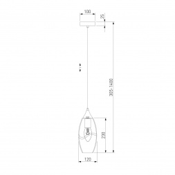 Подвесной светильник Eurosvet Lotus 50222/1 голубой