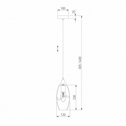 Подвесной светильник Eurosvet Lotus 50222/1 голубой