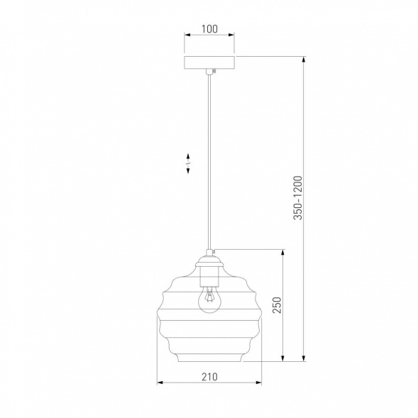 Подвесной светильник Eurosvet Ice 50239/1 прозрачный