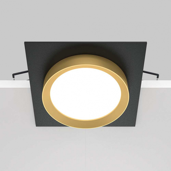 Встраиваемый светильник Maytoni Hoop DL086-GX53-SQ-BG