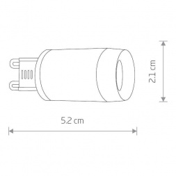 Лампа светодиодная G9 3W 4000K прозрачная 8447